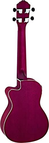 Ortega RUDAWN Earth Series Concert Ukulele Transparent Tequila Sunburst Ruby Raspberry