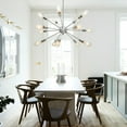 thumbnail image 3 of 15 Lights Contemporary Sputnik Chandeliers - Chrome, 3 of 7