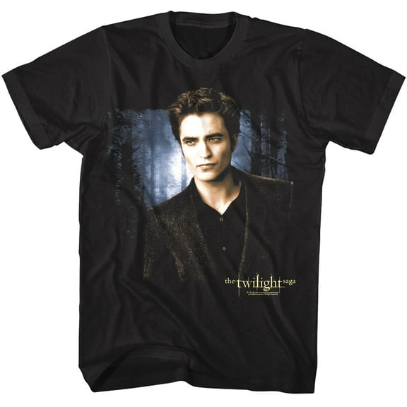Twilight Edward Forest Glow Men's T Shirt (Black, Adult2XL)