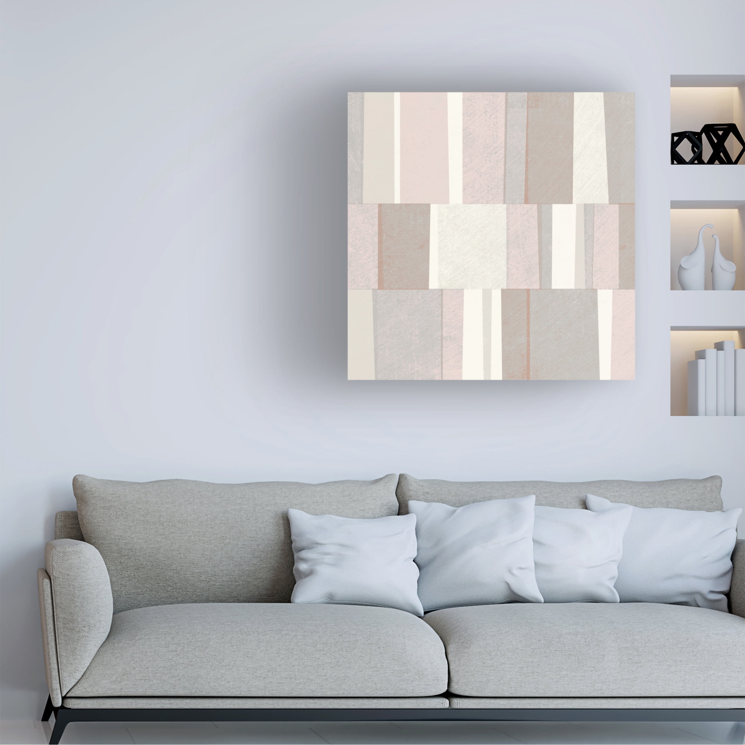Trademark Fine Art 'Blush Abstract' Canvas Art by Michael Mullan