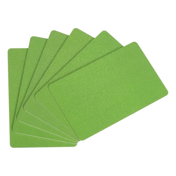Uxcell Blank Cards, 30 Mil Graphic Quality Dark Green Plastic Cards for Photo ID Badge Printer, 20 Pack