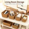thumbnail image 3 of AWAYTR Hand Woven Storage Baskets 4 Pack, Multi Size Rectangular Organizer Bins for Bathroom Bedroom Home Organization, 3 of 8
