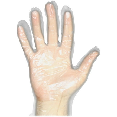 Protected Chef Disposable General Purpose Gloves - Medium Size - Unisex - Clear - Disposable, Comfortable, Durable, Ambidextrous, Lightweight - For Food Handling, Multipurpose, Cleaning, Printing -