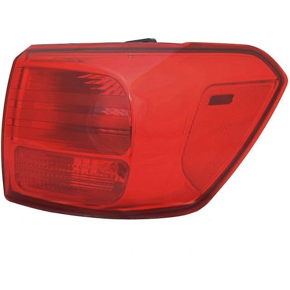 Right Outer Tail Light Assembly - Compatible with 2016 - 2018 Kia Sedona Mini Passenger Van 2017
