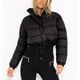 thumbnail image 4 of Ailaofu Women's Puffer Stand Collaraist Zipper Jackets Winter Warm Down Jacket Coat, 4 of 7
