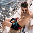 thumbnail image 2 of luoweisi Men's Beach Shorts Quick Dry Swim Trunks with Mesh Lining Wolf L, 2 of 5