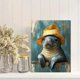 thumbnail image 2 of Qisvanset 12x16 Inch With Frame 2D Flat Wall Art Whimsical Manatee Funny Quirky Nursery Home Wall Decor, 2 of 8