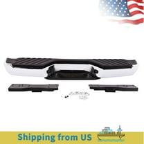 For 1998-2004 Nissan Frontier Chromed Rear Bumper Assembly Steel XE SE Only