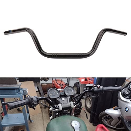 Manillar de moto AnXin High-Rise Tracker 7/8 pulgadas, color negro