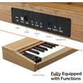 thumbnail image 4 of GLARRY Digital Piano Keyboard，Portable 88 keys Semi-Weighted Electric Piano with Three Pedals for Beginner, Bluetooth, Triple Pedals, Power Supply, 2 Speakers (Black), 4 of 13