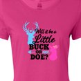 thumbnail image 4 of Inktastic Gender Reveal Will It Be a Little Buck or Doe? Women's T-Shirt, 4 of 5