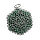 thumbnail image 1 of Limpiador de hierro fundido, cepillo para platos de acero, cepillo para fregar con cadena y inserto de silicona para Verde, 1 of 9