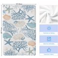 thumbnail image 5 of Blue Coastal Kitchen Towels Set of 3, Nautical Coral Beach Starfish Soft Microfiber Dish Towels, Absorbent Quick-Dry Washable Dishcloths for Kitchen Cleaning, Drying Dishes, 18x28 Inches, 5 of 9