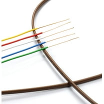 THE CIMPLE CO - Thermostat Wire 18/5 -Brown- 18-Gauge Solid Copper 5-Conductor CL2/CMR - 25ft