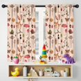 thumbnail image 5 of Blackout Kids Curtains,Red Mushroom Insect Light Pattern Childrens Insulated Curtains Set Of 2,Bedroom Essentials,Toddler Room Decor 42"x54", 5 of 5