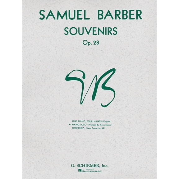 Souvenirs: Piano Solo, (Paperback)