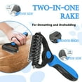 thumbnail image 4 of DXIMRX 3 Pack Pet Grooming Rake, Self-Cleaning Dematting Pin Slicker Brush Comb, Deshedding Tool for Dogs and Cats, 4 of 11