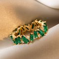 thumbnail image 4 of Anillos de circonia cúbica AAA para mujer, anillo de cristal verde de lujo para fiesta, compromiso, boda, regalo de joyería de plata, nueva moda, 4 of 4