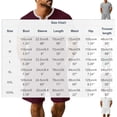 thumbnail image 3 of Gamivast Men's Waffle-Knit Short Set V Neck T-Shirt and Shorts Contrast Trim 2 Piece Outfit for Summer Casual Gym Workout Running Daily Sporty Clothing, 3 of 5