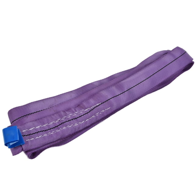 Écharpe de Levage Circulaire 1T Haute Résistance avec Matériau PES Lisse pour Applications Lourdes dans les Industries de Construction, Expédition et Machines, Longueur 6M, Violet, Largeur 55mm, Facteur de Sécurité 6:1