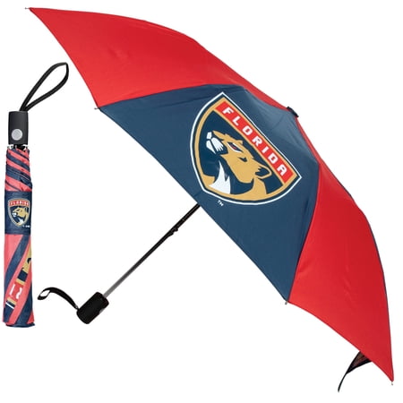 WinCraft Florida Panthers 42 Primary Logo Folding Umbrella WinCraft Florida Panthers 42 Primary Logo Folding Umbrella
