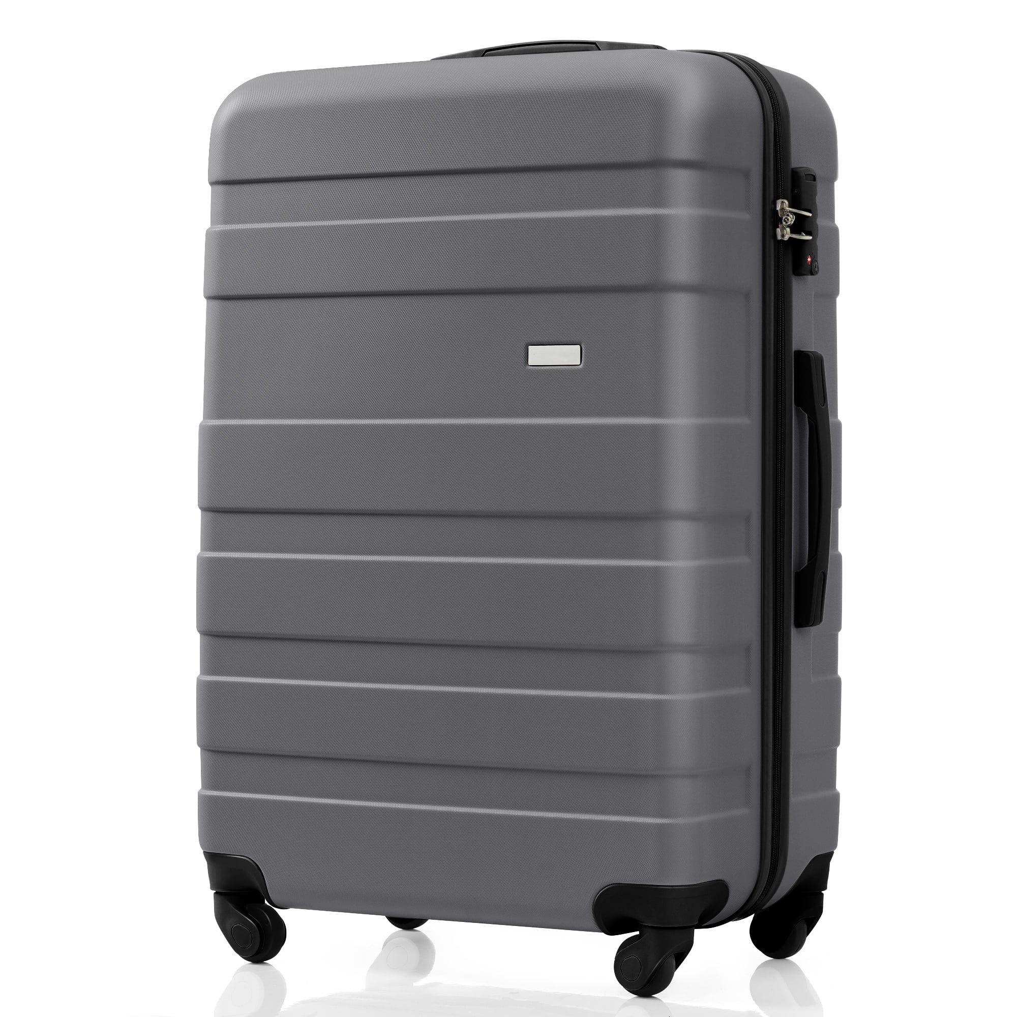 3-Piece ABS Luggage Set, 20" Carry-On, TSA Lock, 360° Spinner Wheels, Telescopic Handle