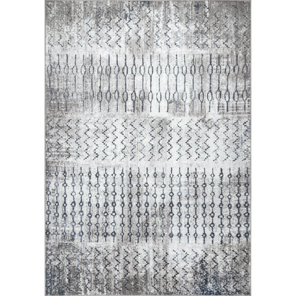 nuLOOM Isla Modern Motif Area Rug, 8' x 10', Blue