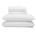 thumbnail image 3 of Superior Pavo Cotton 700 Thread Count 20" Deep Pocket Sheet Set, King, White, 3 of 13