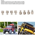 thumbnail image 3 of Huggegwe RC Roue en Acier Inoxydable Colonne d'Extension 8 Pcs Adaptateur Universel 12mm Moyeu Hexagonal pour Redcat CA919-124340, 3 of 9