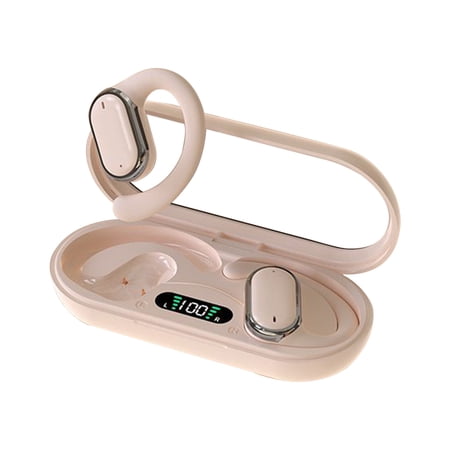 RBCKVXZ Stylish Bluetooth 5.3 Earhook New Arrival with High Sound Quality Comfortable Fitness Long Battery Life Smart Display and Universal Private Mode Birthday Gifts Pink
