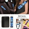 thumbnail image 4 of KUIFORTI Ocean Turtle Pattern Car Seat Covers Full Set 11 Piece Car Seat Cover Steering Wheel Cover Seat Belt Pads Cover Cup Coasters Automotive Interior Accessories for Most Cars, 4 of 6