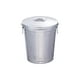 thumbnail image 1 of Cubo de basura metálico para exterior redondo para jardinera, multifuncional, resistente, con 17 litros, 1 of 9