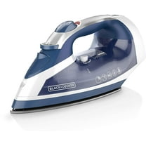 BLACK DECKER Xpress Steam Cord Reel Iron with Nonstick Soleplate, Blue, ICR16X