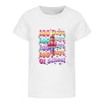 thumbnail image 4 of LUOGENLI Chemises pour Filles Taille 12-13 T-Shirt Graphique à Manches Courtes pour Filles pour la Rentrée Imprimé Mignon Col Rond Haut Décontracté Chemise Confortable Blanc Taille 12-13 Ans, 4 of 4