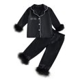 thumbnail image 6 of LUOGENLI Outfits Baby Girl Rompers 9-12 Months Pack Children Fashion Cute Print Casual Comfort Pajamas Set Long Sleeve Shirt Trousers Two Sets Girls Jumpsuits Fancy Black 12-13 Years, 6 of 6