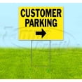 thumbnail image 1 of Customer Parking Right (18" x 24") Yard Sign, Includes Metal Step Stake, 1 of 6