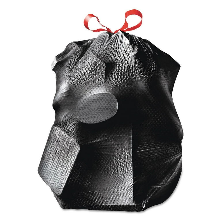 Glad ForceFlex Drawstring Trash Bags, 30 gal, 70/Box, Black