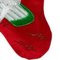 thumbnail image 6 of Northlight 20" Red Velveteen Golf Themed Christmas Stocking with White Embroidered Cuff, 6 of 7
