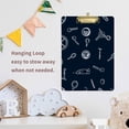 thumbnail image 4 of FORMRS Acrylic Clipboard with Low Profile Clip Standard A4 Letter Size, 12.5" x 9", Component Pattern, 4 of 8