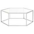 thumbnail image 3 of SAFAVIEH Eliana Contemporary Glass Coffee Table, Chrome, 3 of 8
