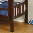 thumbnail image 4 of Furniture of America Edith Wood Twin over Twin Bunk Bed in Dark Walnut, 4 of 5