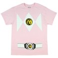 thumbnail image 1 of Power Rangers Costume pour Hommes T-Shirt à Manches Courtes Rose (Moyen), 1 of 1