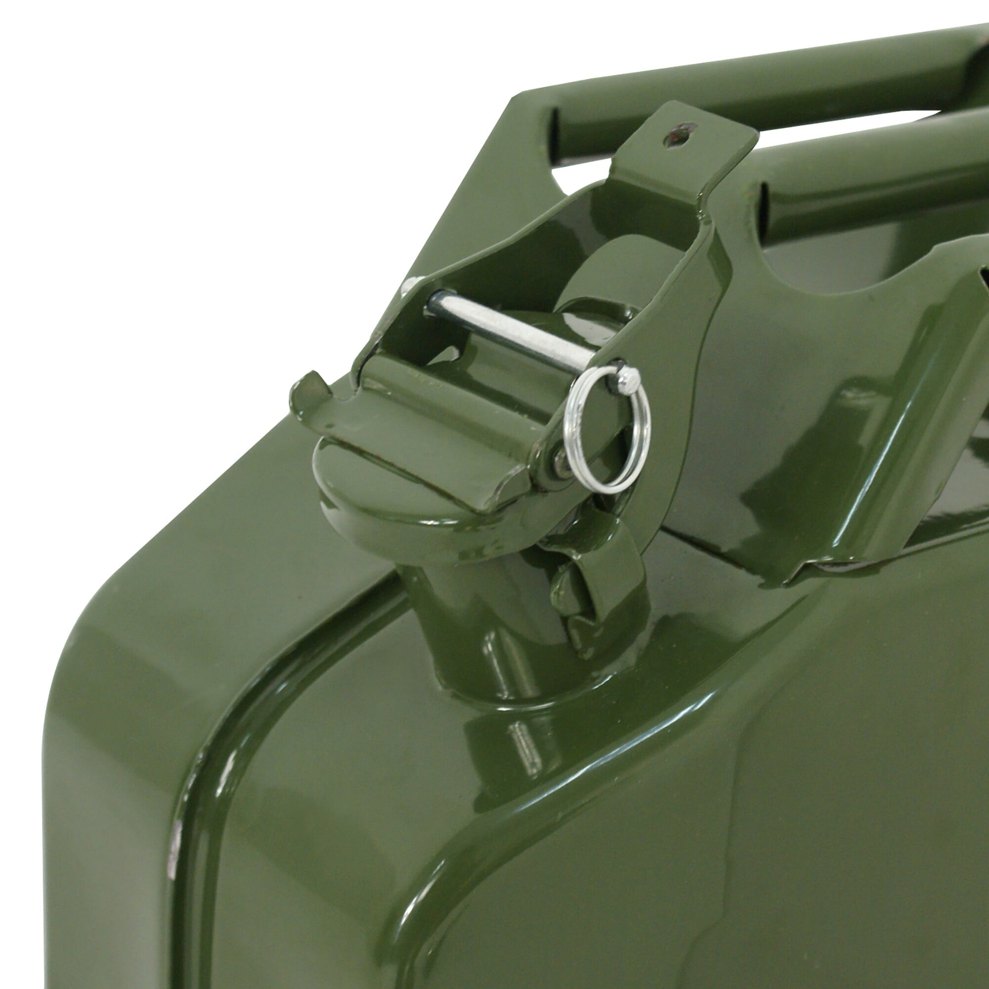 ZENY 5 Gal 20L Jerry Can Emergency Backup Gasoline Fuel Steel Tank Green Set of Eight