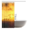 thumbnail image 2 of MYPOP Safari Shower Curtain, Group of Giraffe Sunset Sunlights Coloring Clouds Sky and Earth Horizon African Wildlife View Fabric Bathroom Shower Curtain Set with Hooks, 60 X 72 Inches, 2 of 3