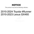 thumbnail image 2 of Genius Front Rear Coated Disc Brake Rotors Kit for Car Toyota 4Runner Lexus GX460 KG-101126, 2 of 9