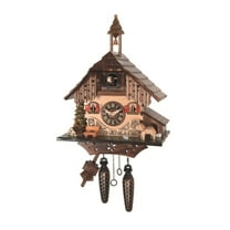 Quartz Cuckoo Clock Black forest house EN 403 Q