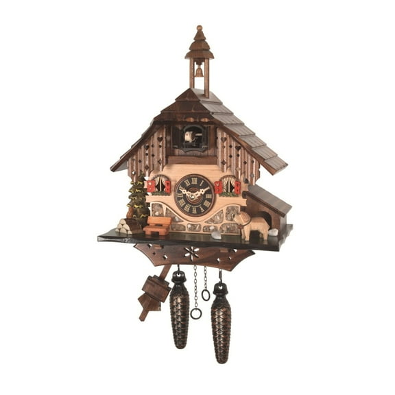 Quartz Cuckoo Clock Black forest house EN 403 Q