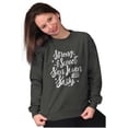 thumbnail image 4 of Strong Sweet San Juan Puerto Rico PR Women Crewneck Sweatshirt Brisco Brands S, 4 of 5