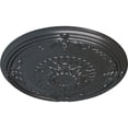 thumbnail image 3 of Ekena Millwork 26 1/4"OD x 3 1/4"P Athens Ceiling Medallion (Fits Canopies up to 3 5/8"), Hand-Painted Pewter, 3 of 5