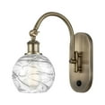 thumbnail image 2 of Innovations Lighting  Ballston Athens Deco Swirl - 1 Light 6" Sconce - Arm Swivels Side To Side Brushed Brass/Clear Deco Swirl, 2 of 5